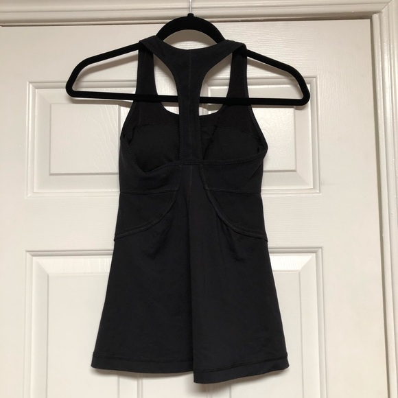 Lululemon Power Up T Back Black Tank Top - Picture 4 of 5